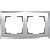 Рамка Werkel Diamant на 2 поста зеркальный WL08-Frame-02 4690389143823