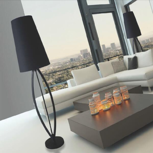 Торшер Zumaline Lorita TS-110314F-BK