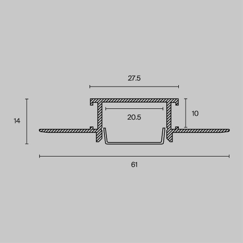 Профиль Maytoni Technical ALM011S-2M Профиль Maytoni Technical ALM011S-2M
