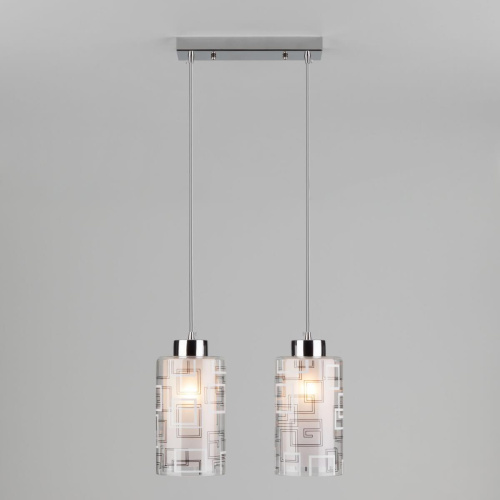 Подвесной светильник Eurosvet 50002/2 хром Подвесной светильник Eurosvet 50002/2 хром