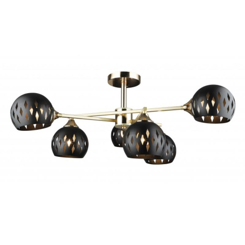 Потолочная люстра IMEX MD.4211-6-S-GD+FGD Потолочная люстра IMEX MD.4211-6-S-GD+FGD