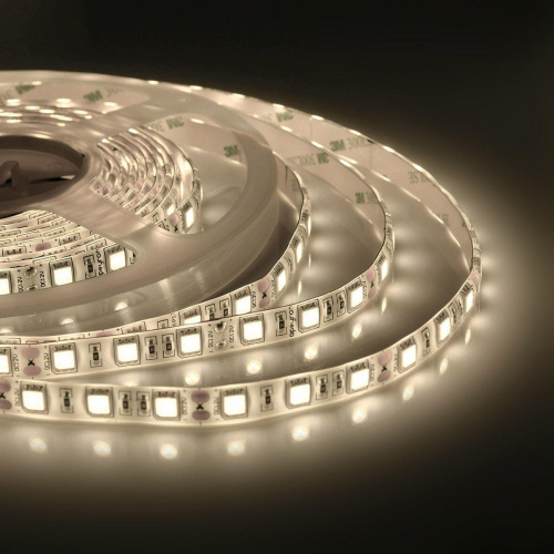 Светодиодная влагозащищенная лента Apeyron 14,4W/m 60LED/m 5050SMD теплый белый 5M 11BL Светодиодная влагозащищенная лента Apeyron 14,4W/m 60LED/m 5050SMD теплый белый 5M 11BL