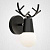 Бра С Рожками Deer A Black By Imperiumloft