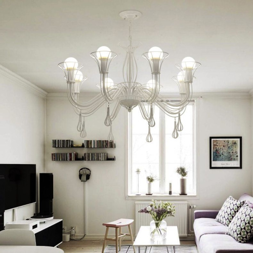 Подвесная Люстра Cast 8 White By Imperiumloft