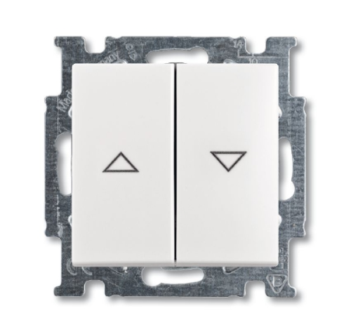 Выключатель жалюзи с фиксацией ABB Basic55 слоновая кость 2CKA001012A2147