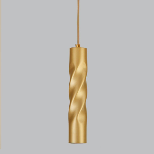 Подвесной светодиодный светильник Eurosvet Scroll 50136/1 LED золото