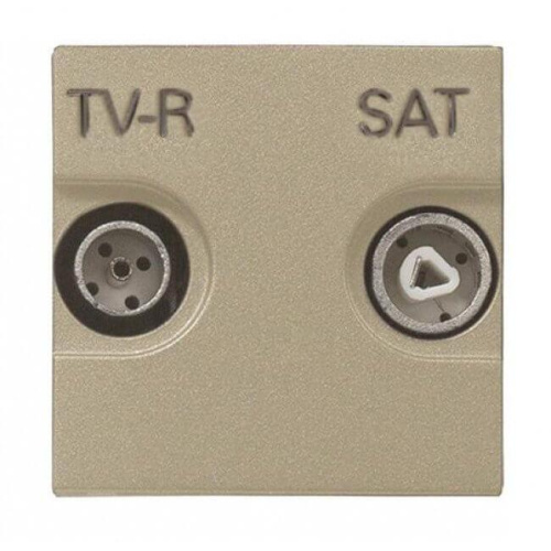 Розетка TV-R-SAT ABB Zenit шампань 2CLA225130N1901