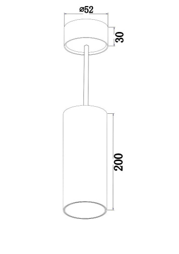 Подвесной светодиодный светильник Maytoni Focus Led P071PL-L12B3K