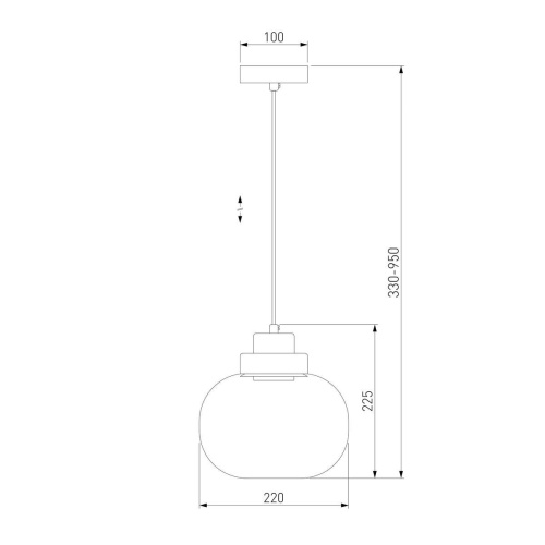 Подвесной светодиодный светильник Eurosvet Jeffry 50241/1 Led дымчатый