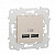 Розетка компьютерная USBx2 Schneider Electric Unica New NU541844
