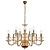Подвесная люстра iLamp Mercury P9448-10+5 Gold