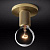 Потолочный Светильник Rh Utilitaire Socket Flushmount Brass By Imperiumloft