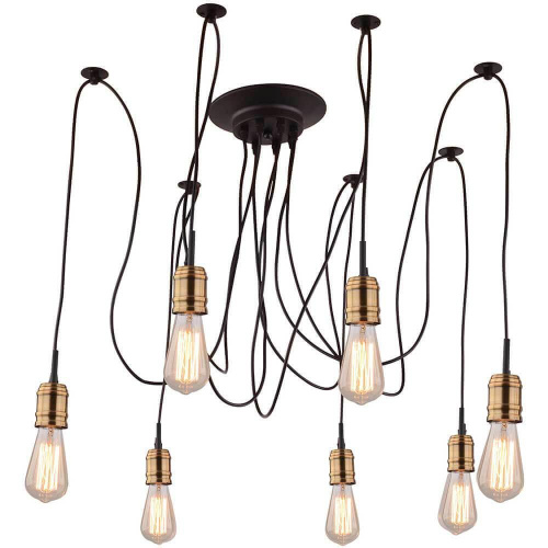 Подвесная люстра Arte Lamp Mazzetto A4290SP-7BK Подвесная люстра Arte Lamp Mazzetto A4290SP-7BK