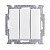 Выключатель трехклавишный ABB Basic55 16A 250V альпийский белый 2CKA001012A2155