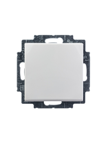 Розетка ABB Basic55 Schuko с/з 16A 250V с крышкой безвинтовой зажим альпийский белый 2CKA002018A0350