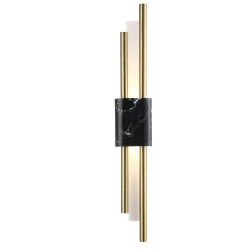 Настенный светодиодный светильник Crystal Lux CARTA AP6W LED BLACK/BRASS Настенный светодиодный светильник Crystal Lux CARTA AP6W LED BLACK/BRASS