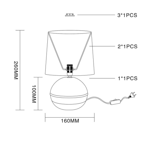 Настольная лампа Escada Nymph 10169/L Brown