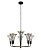 Подвесная люстра Lumien Hall Ивес 4017/5P-BK-GD