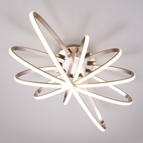 Потолочный светодиодный светильник Eurosvet 90100/5 сатин-никель