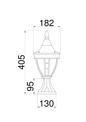 Ландшафтный светильник Maytoni Novara O027FL-01B