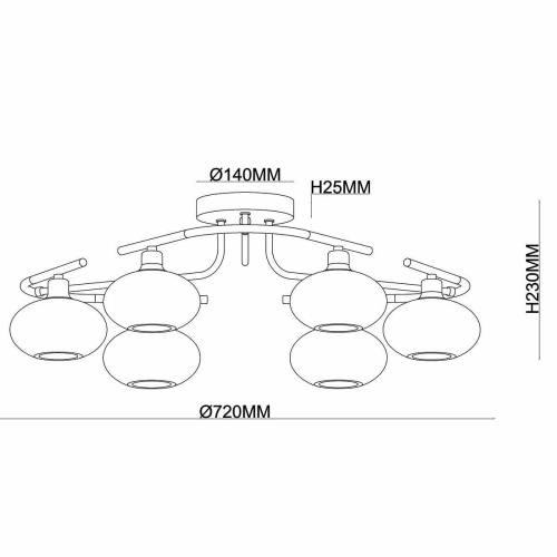 Потолочная люстра Rivoli Anita 4033-306 Б0044508