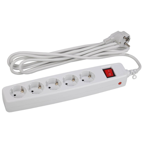 Сетевой фильтр ЭРА SF-5es-2m-W