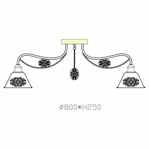 Потолочная люстра Rivoli Medaglione 5018-308 Б0038091