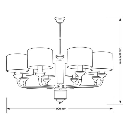 Подвесная люстра Kutek Mood Verde VER-ZW-8 (N) Подвесная люстра Kutek Mood Verde VER-ZW-8 (N)