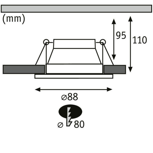 Встраиваемый светильник Paulmann EBL Cole 93398