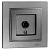 Розетка TV с экраном Mono Electric Despina антрацит 102-242405-138