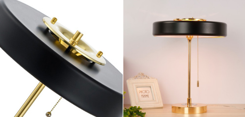 Настольная Bert Frank Revolve Table Lamp Black By Imperiumloft
