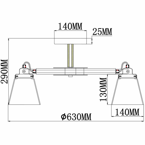 Потолочная люстра Rivoli Spartacus 5017-305 Б0038088