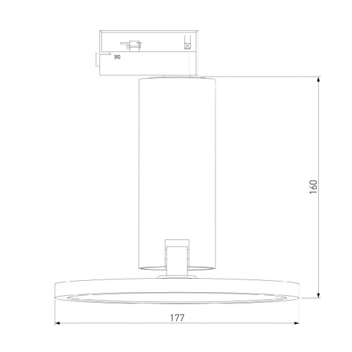 Трековый светодиодный светильник Elektrostandard Brain LTB50 12W 4200K белый a047377