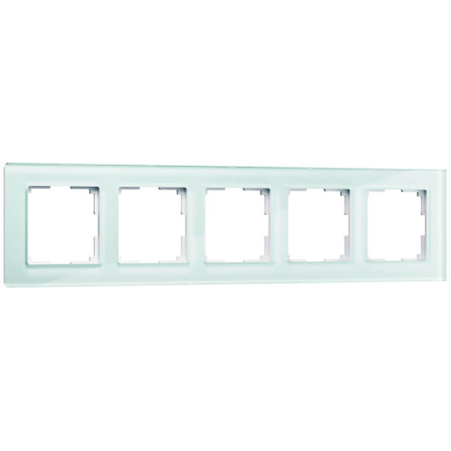 Рамка Werkel Favorit на 5 постов натуральное стекло WL01-Frame-05 4690389060205