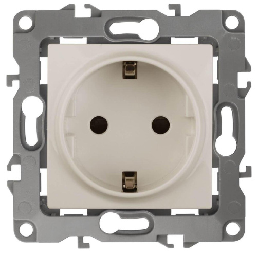 Розетка ЭРА 12 2P E Schuko 16A 250V винтовой зажим 12-2011-02 Б0029235