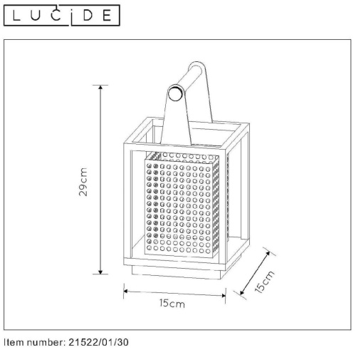 Настольная лампа Lucide Sansa 21522/01/30
