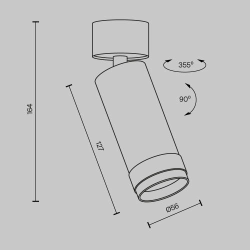 Потолочный светильник Technical C055CL-L12W3K-Z-B Потолочный светильник Technical C055CL-L12W3K-Z-B