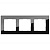 Рамка Werkel Favorit на 3 поста черный WL01-Frame-03 4690389063411