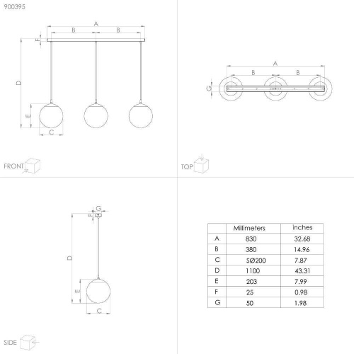 Подвесной светильник Eglo Rondo 900395 Подвесной светильник Eglo Rondo 900395