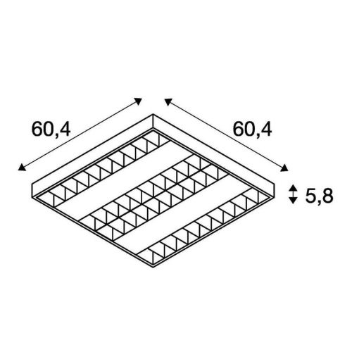 Потолочный светодиодный светильник SLV Rasto Led 158931
