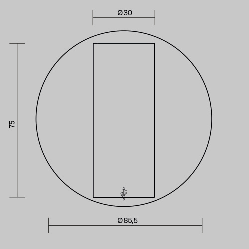 Настенный светильник (бра) Technical C081WL-L3WBS3K