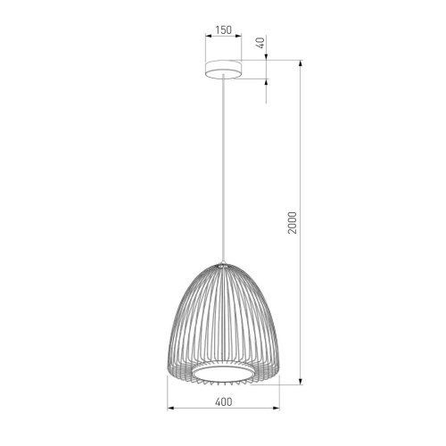 Подвесной светодиодный светильник Eurosvet Comodita 40010/1 LED черный Подвесной светодиодный светильник Eurosvet Comodita 40010/1 LED черный