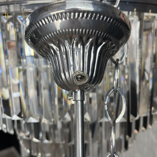 Люстра Rh 1920S Odeon Clear Glass Fringe Chandelier D80 Chrome By Imperiumloft