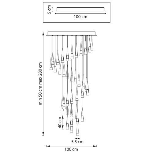 Подвесная светодиодная люстра Lightstar Cone 757361 Подвесная светодиодная люстра Lightstar Cone 757361