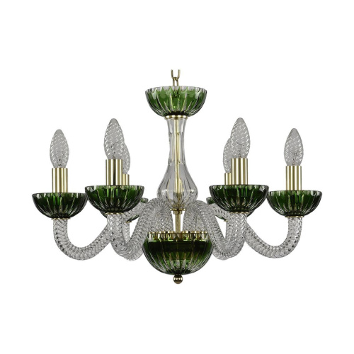 Подвесная люстра Bohemia Ivele 1308/6/165 G Cl/Clear-Green/H-1K Подвесная люстра Bohemia Ivele 1308/6/165 G Cl/Clear-Green/H-1K