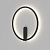 Настенный светодиодный светильник Denkirs Round DK5035-BK