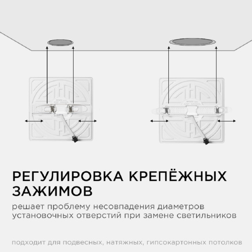 Встраиваемая светодиодная панель Apeyron 06-131 Встраиваемая светодиодная панель Apeyron 06-131
