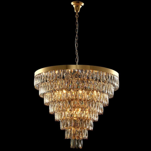Подвесная люстра Crystal Lux Abigail SP22 D820 GOLD/AMBER Подвесная люстра Crystal Lux Abigail SP22 D820 GOLD/AMBER