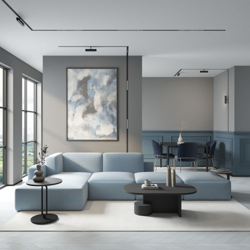 Трековый светодиодный светильник Denkirs DK8001-BK