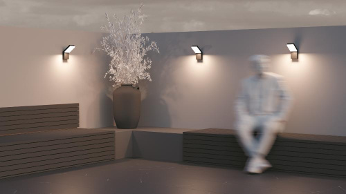 Настенный светильник (бра) Outdoor O595WL-L12B3K